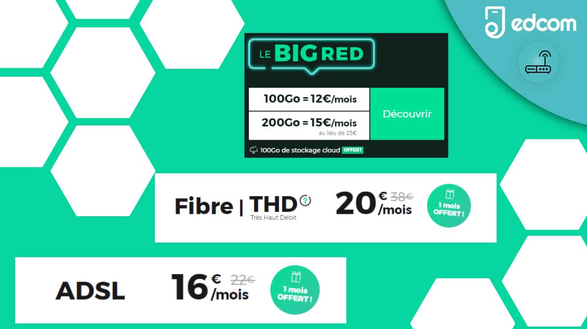 Plus que quelques heures pour le BIG RED dès 5€ et la BOX avec 1 mois offert