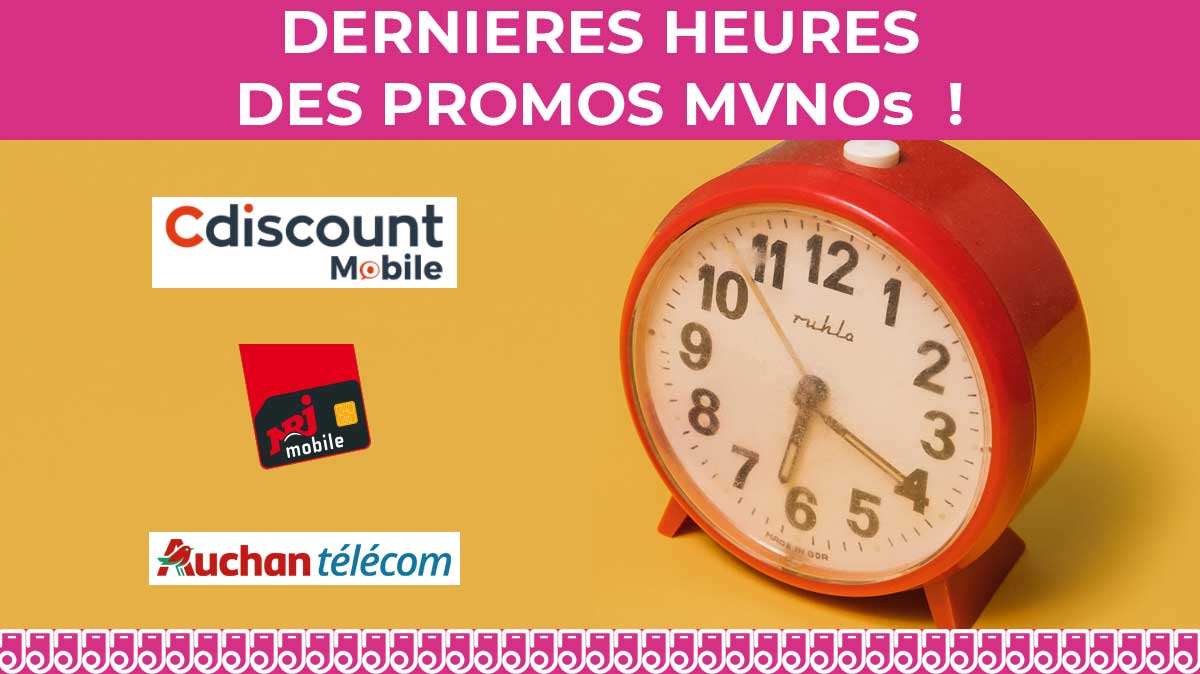 Plusieurs forfaits mobiles en promotion dès 2,99€/mois ne seront plus disponibles dans quelques heures !