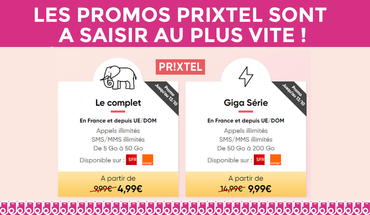 Forfait mobile de 5 à 200Go : l’offre immanquable de ce début de semaine