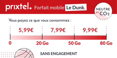 Forfait Prixtel Le dunk 20go