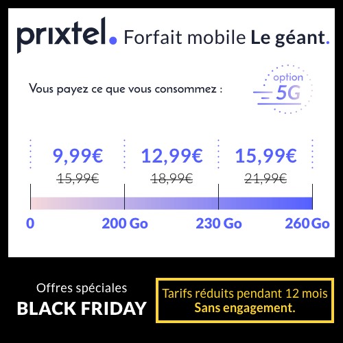 promo Prixtel Le geant Black Friday