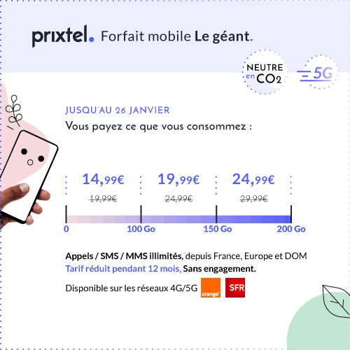 forfait Prixtel le geant