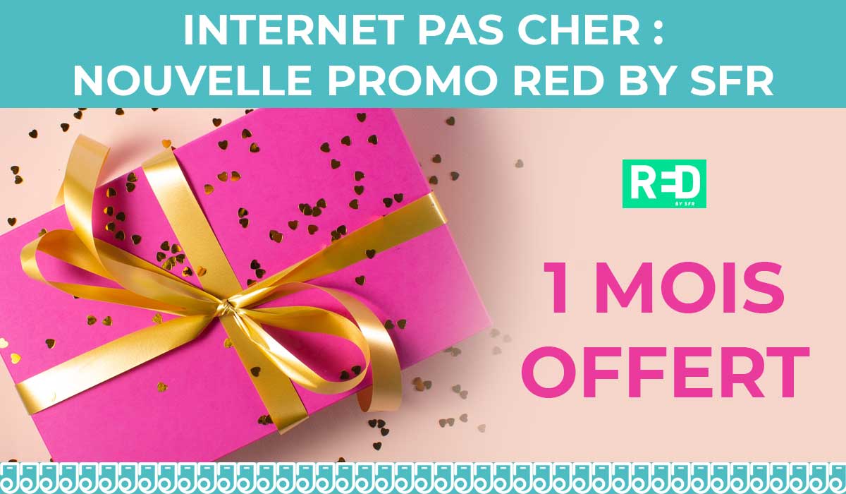 Profitez d'un mois gratuit sur la box internet sans engagement de RED by SFR !