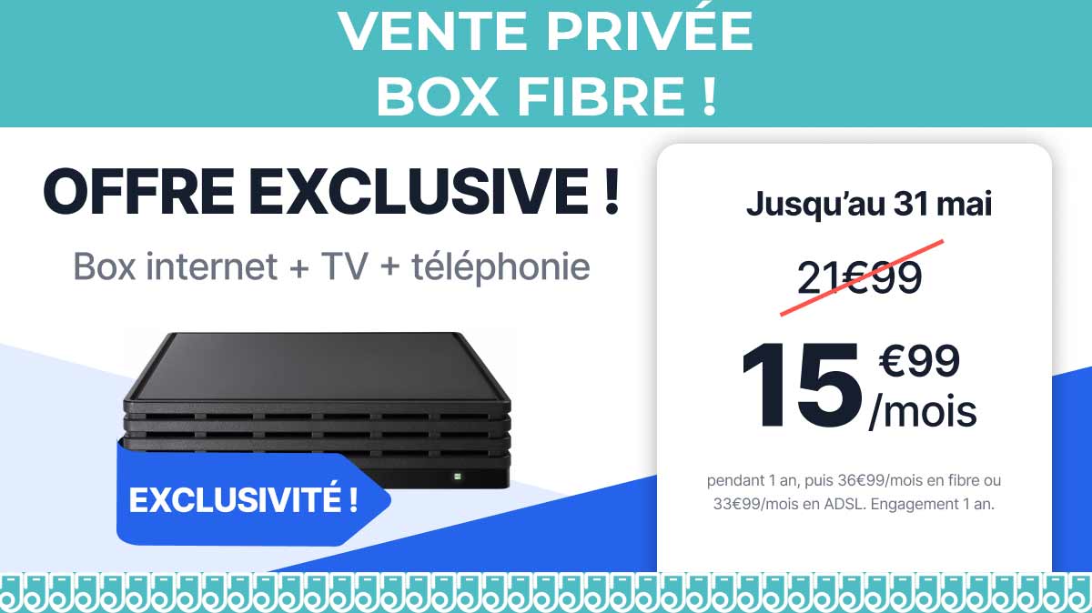 Profitez d'une box fibre pas cher grâce à cette nouvelle vente privée box internet !