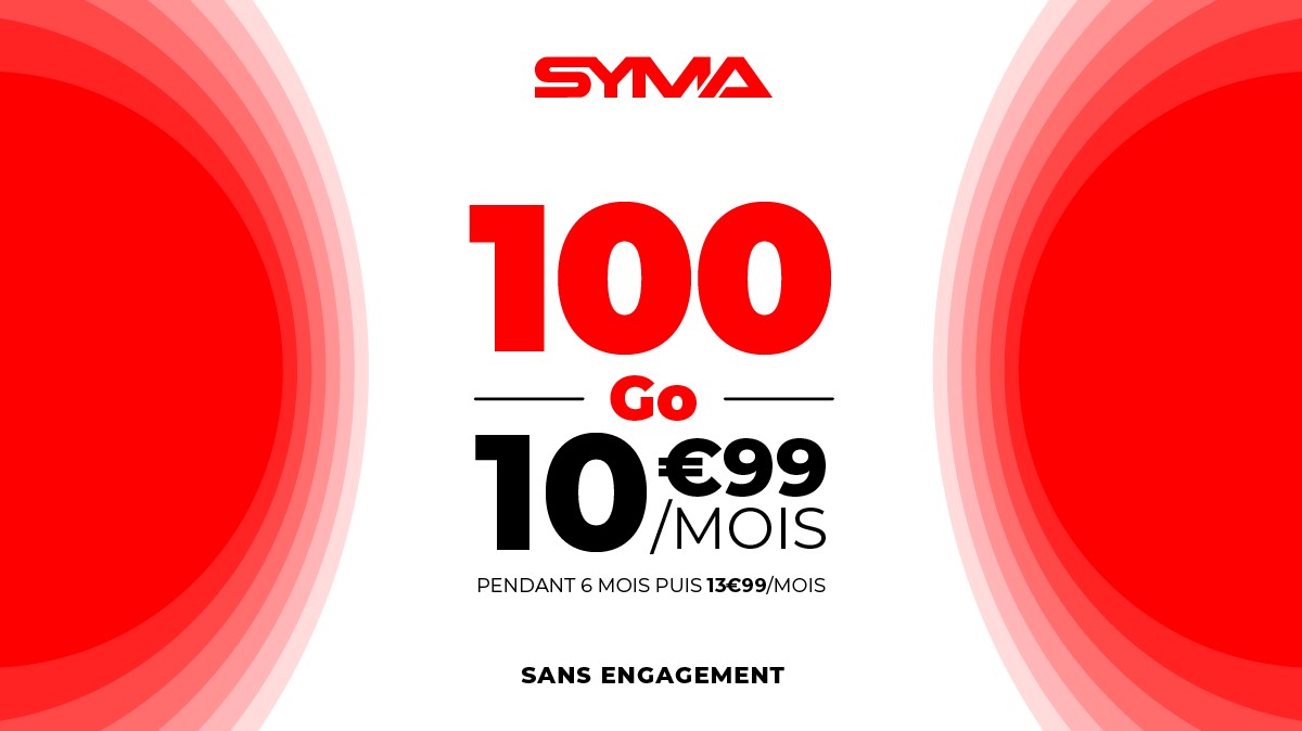 Promo : ce forfait mobile 100 Go sans engagement est à seulement 10,99 € par mois !