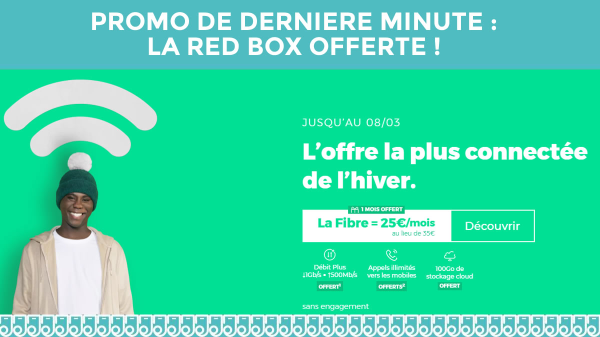 Promo de dernière minute : La RED Box offerte jusqu'à minuit !