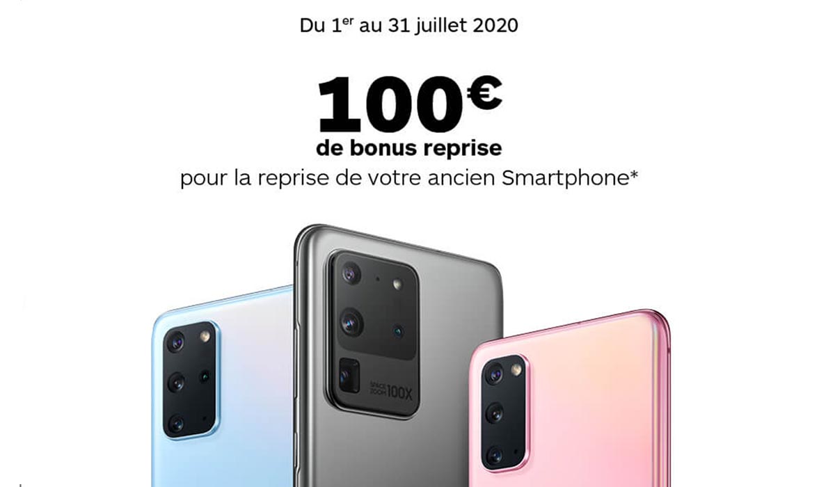 ⭐GALAXY S20 5G en promo + 100€ REPRISE BONUS ????