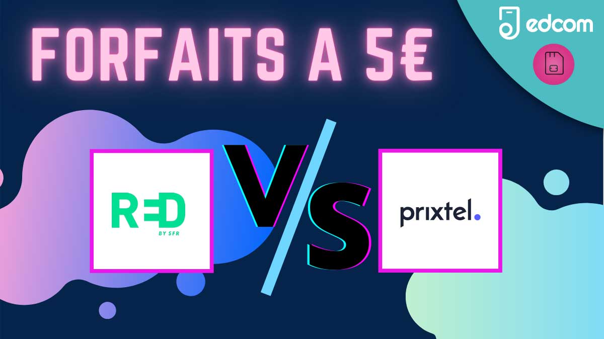 Quel forfait mobile pas cher à 5 euros choisir : le forfait RED ou le forfait Prixtel ?