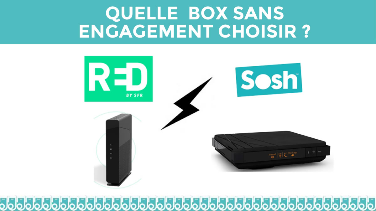 Quelle BOX sans engagement choisir ? RED by SFR ou SOSH by Orange ?