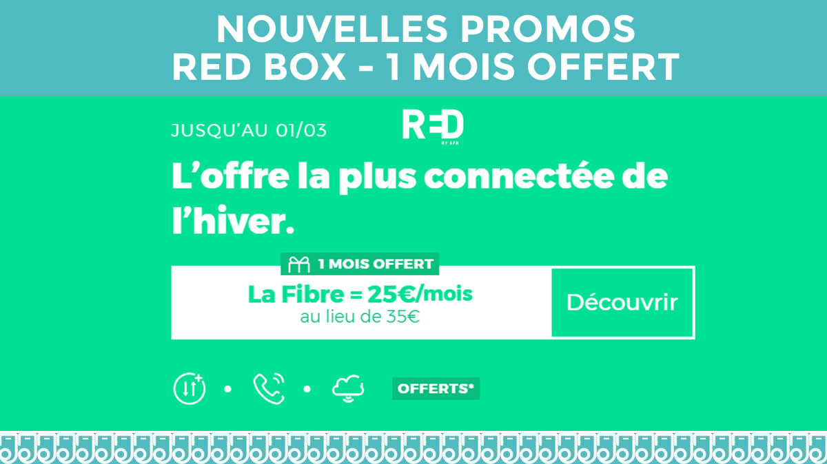 RED Box : Le mois offert prolongé et le cloud 100Go offert en plus !