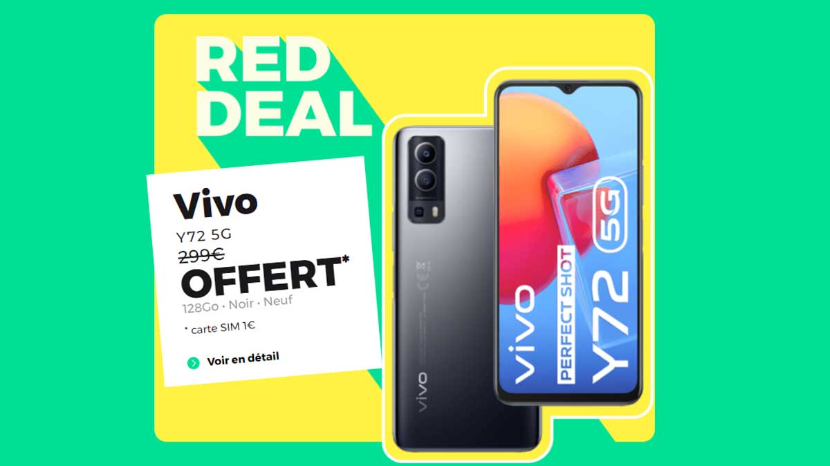 RED DEAL : derniers jours pour obtenir un Smartphone 5G Vivo gratuit avec un forfait mobile en promo