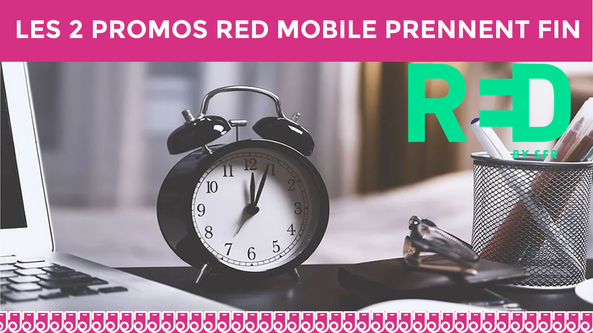 RED Mobile : Ce sont 2 promos maxi data qui prennent fin ce soir !