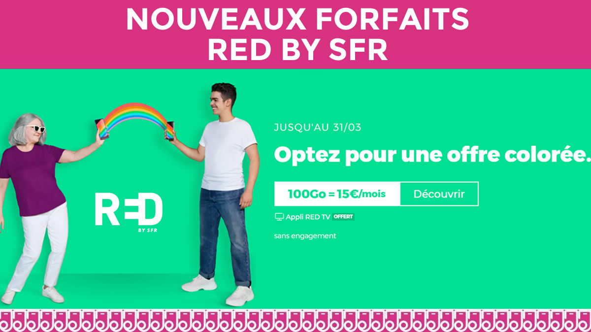 RED ajoute 2 journées supplémentaires à ses promos forfaits mobiles