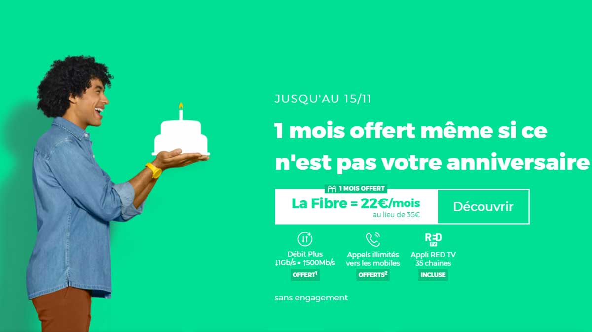 RED by SFR : Nouvelle chance pour saisir le mois offert et les grosses remises RED Box