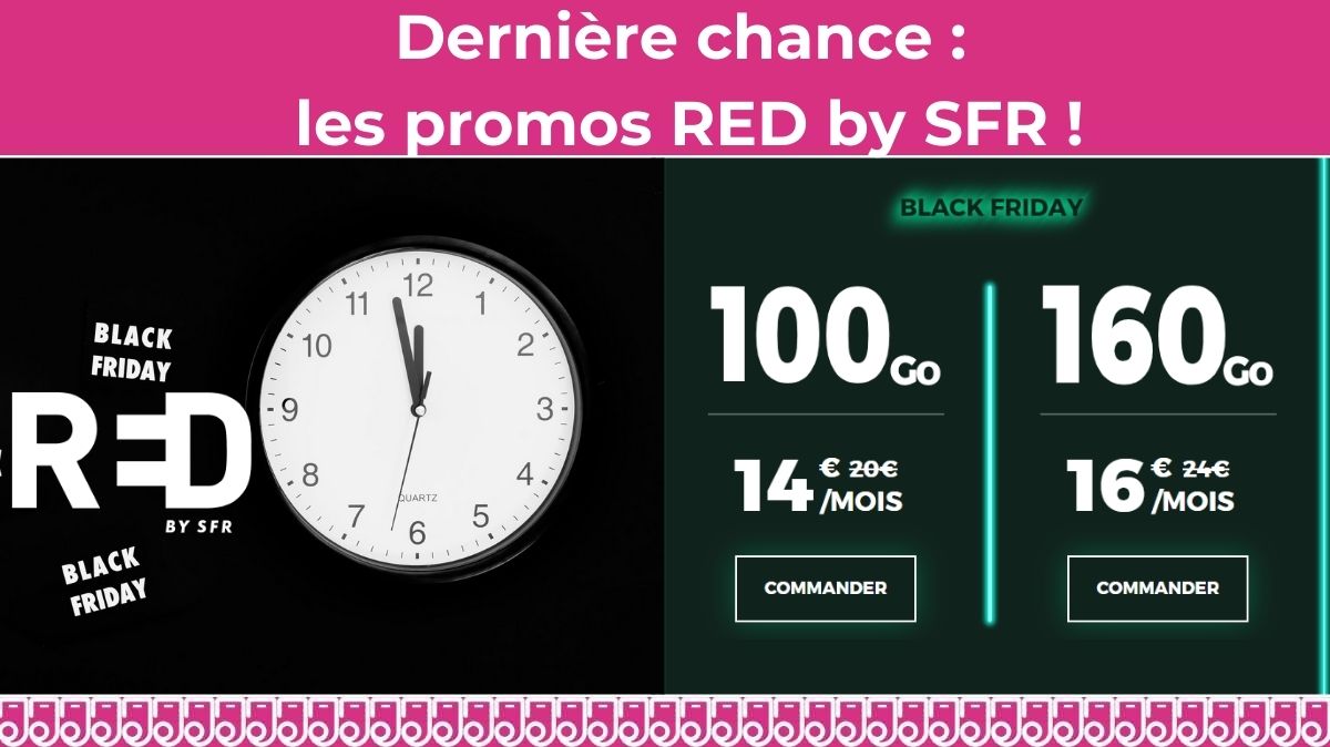 RED by SFR casse ses prix pour le Black Friday !