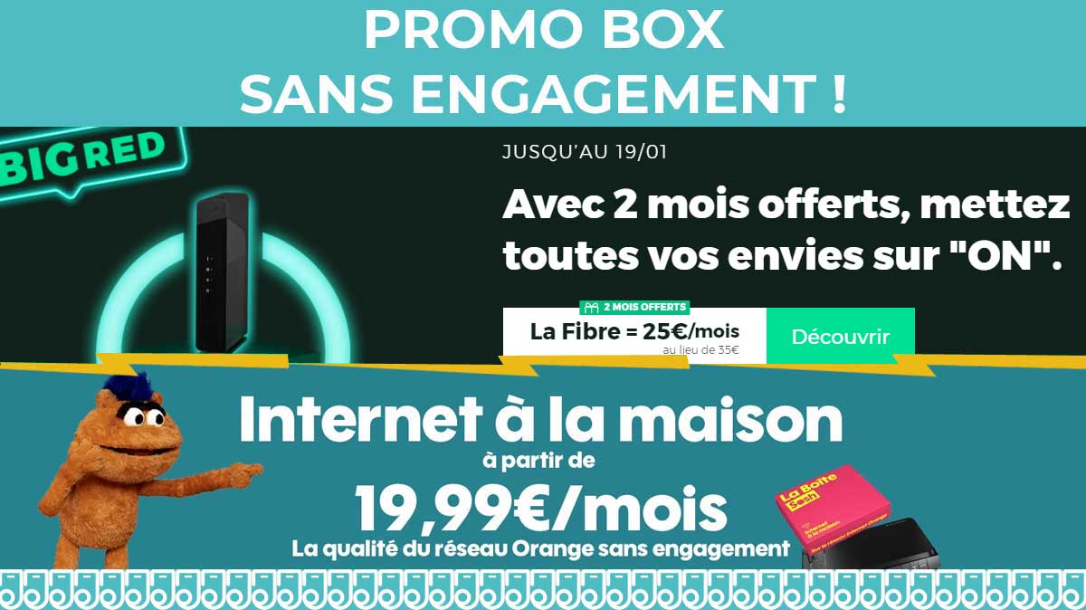 RED by SFR et Sosh nous offrent le meilleur des box internet sans engagement !