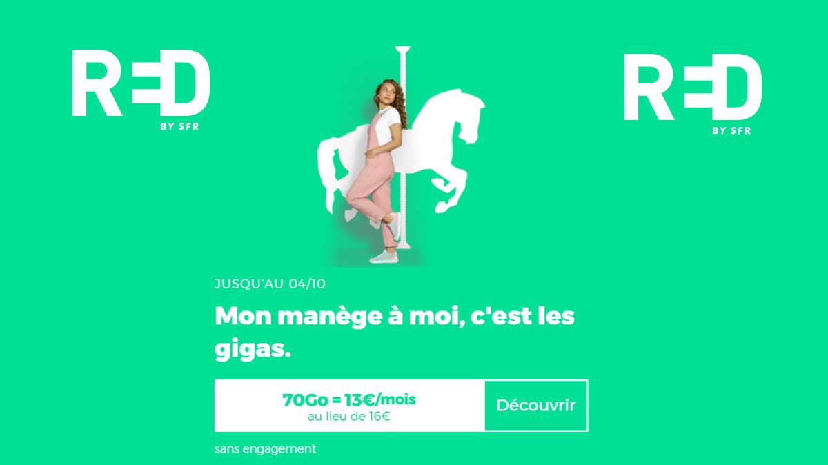 RED by SFR met à jour ses promos forfaits mobiles en cette fin de mois