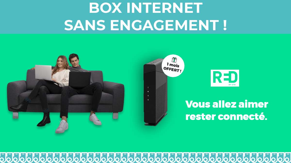 RED by SFR prolonge sa promo box internet sans engagement avec un mois gratuit !