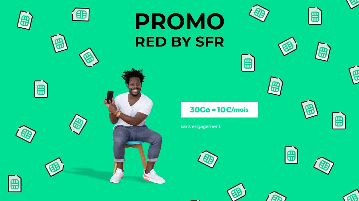 RED by SFR vous permet de profiter d'un forfait illimité dès 10€/mois
