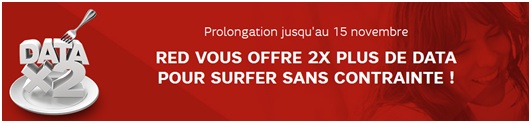 RED By SFR : La promo 2X plus de Data expire le 15 novembre !