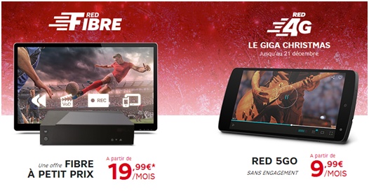 RED By SFR : Votre offre Internet Fibre et votre forfait mobile à moins de 30€ par mois !