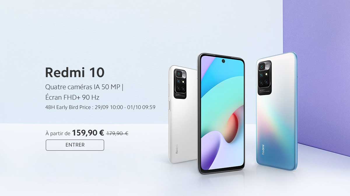 Redmi 10 : une offre spéciale pour le nouveau Smartphone pas cher de Xiaomi