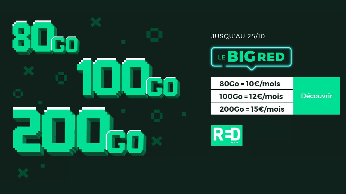 RED by SFR casse les prix de ses forfaits mobiles !