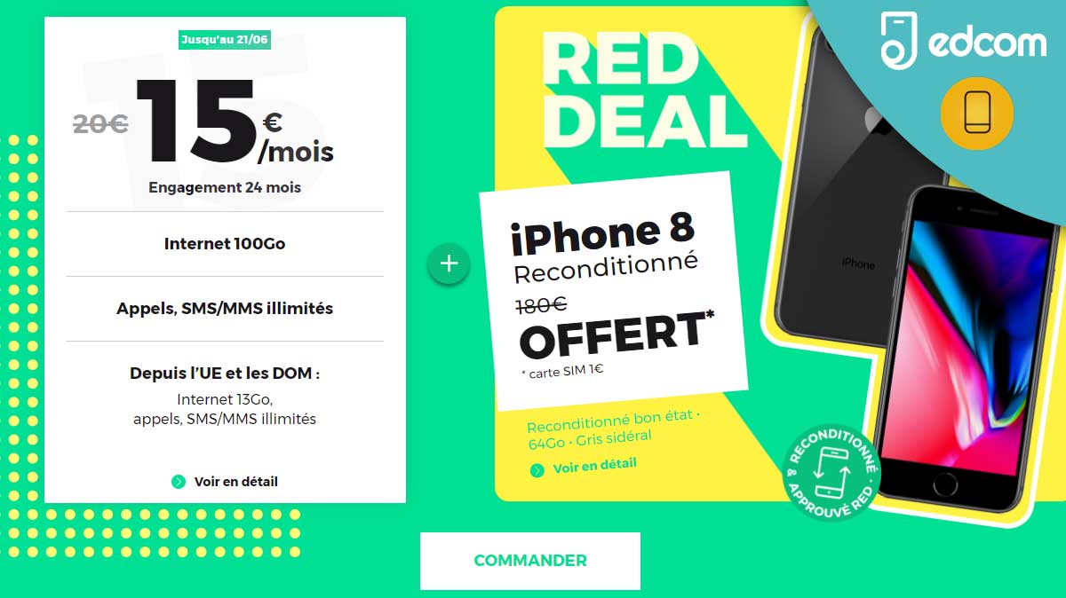 Retour du RED Deal 100Go avec un iPhone 8 offert !