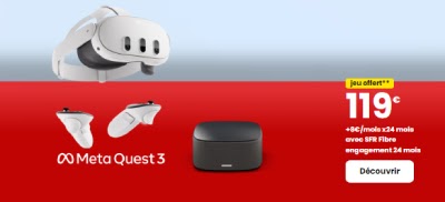 SFR Pack box fibre + casque de réalité virtuelle Meta Quest 3