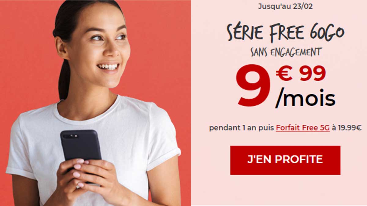 SURPRISE ! Free relance son forfait mobile 60Go à moins de 10€