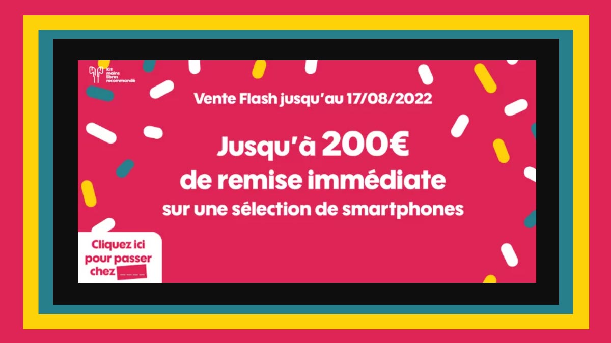 Samsung, iPhone, Oppo, Xiaomi : jusqu'à 200€ de remise grâce aux ventes flash Sosh