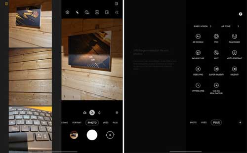 Galaxy Z Fold 3 interface photo