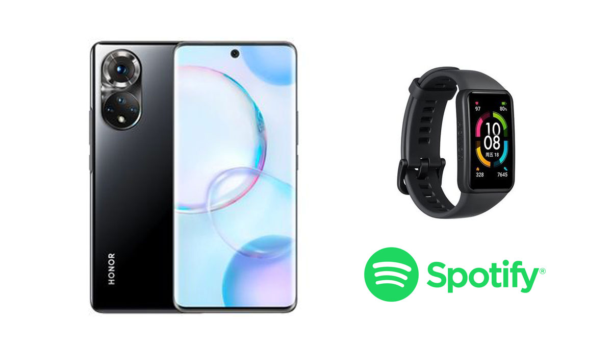 Smartphone Honor 50 en promo + bracelet connecté offert + Spotify premium offert !