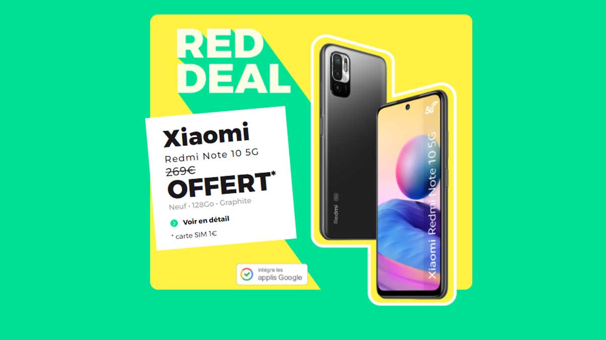 Smartphone Xiaomi 5G offert par RED by SFR : Fin de l'offre dans quelques heures
