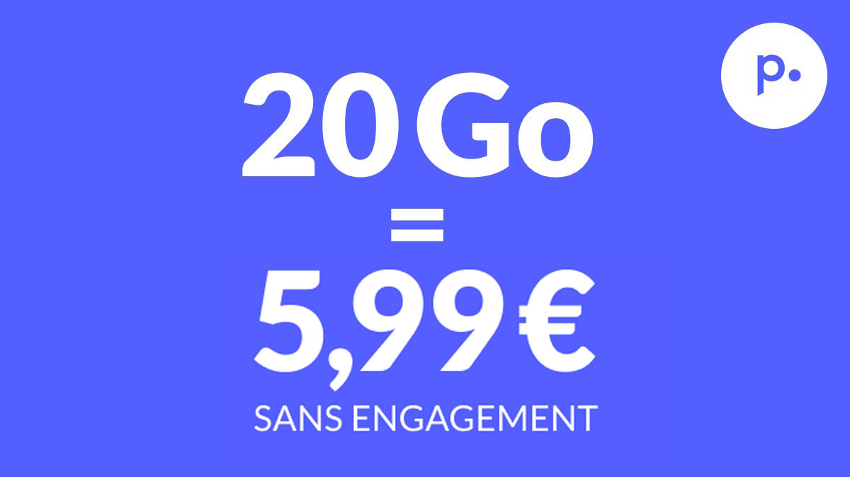 Soldes : cet incroyable forfait mobile 20 à 60 Go est bradé à 5,99 € par mois sans engagement !