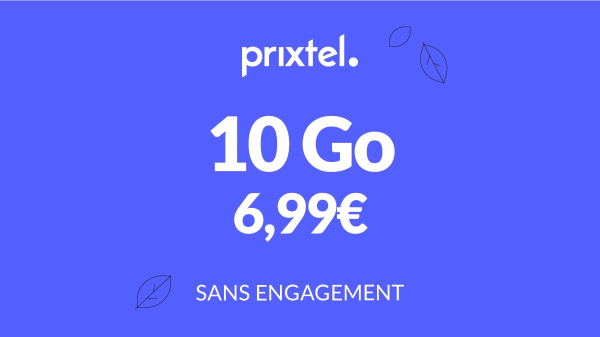 Soyez malin en optant pour ce forfait mobile 10 Go à seulement 6,99 € par mois sans engagement !