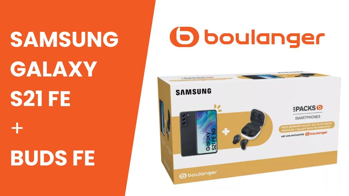 Super promo de dernière minute : votre pack Samsung Galaxy S21 FE 5G avec buds inclus livré à temps pour Noël !