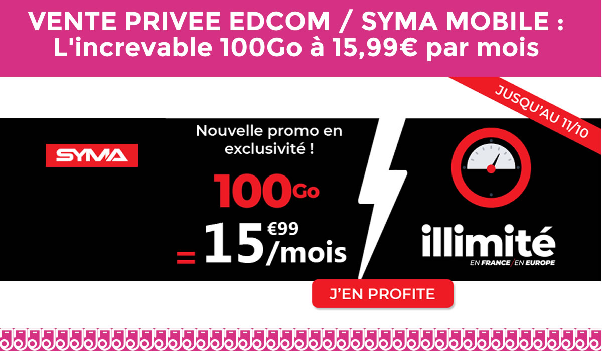 Syma lance une vente privée en exclu sur EDCOM