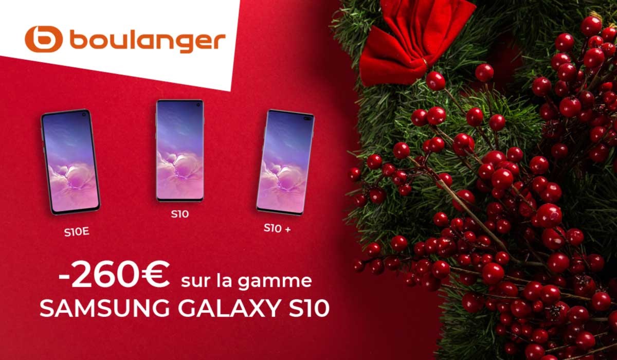 Top affaire : 260€ de remise immédiate sur les Samsung Galaxy S10 chez Boulanger