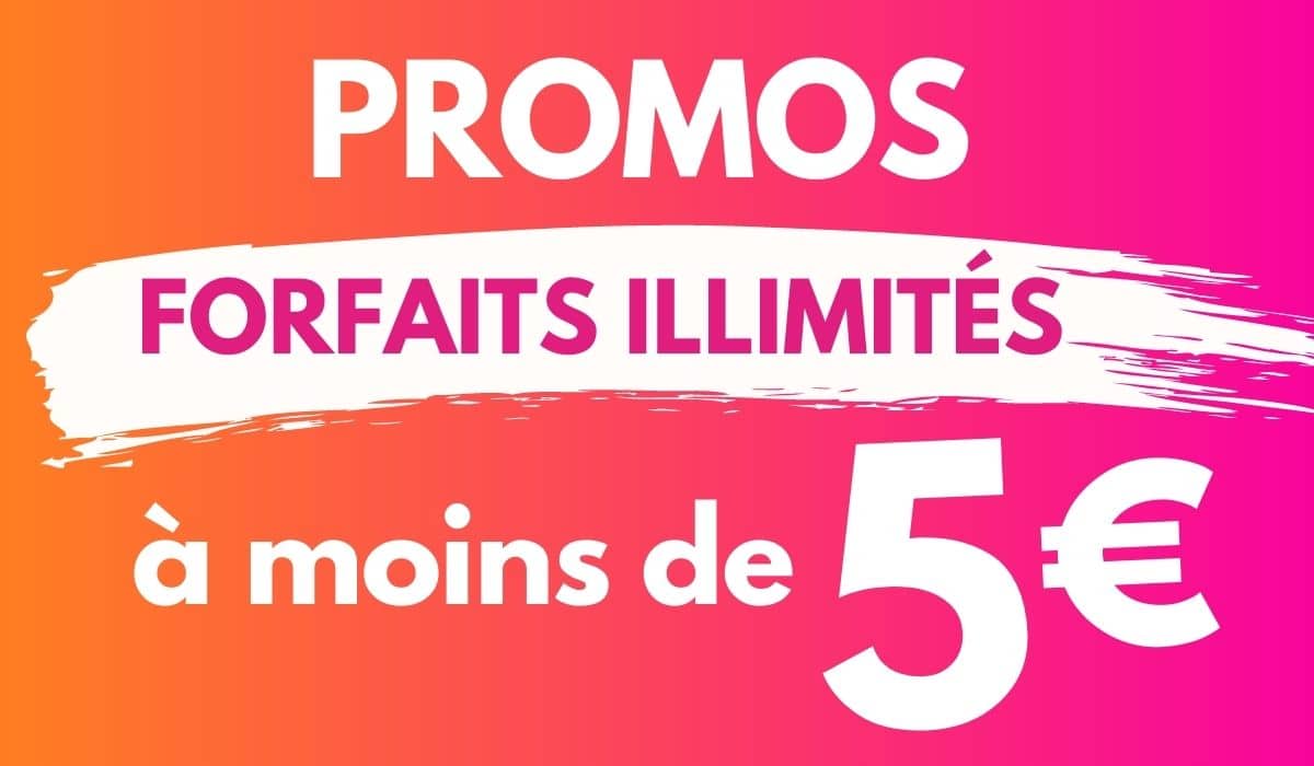 Les forfaits les moins chers en promo à moins de 5€ !