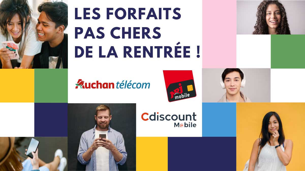 Trois forfaits pas chers et illimités dès 1,99€ !