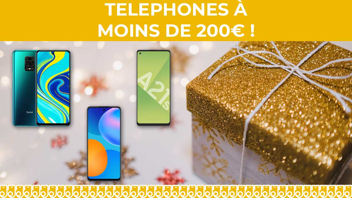 Trois téléphones pas chers à moins de 200€ et garantis livrés avant Noël !