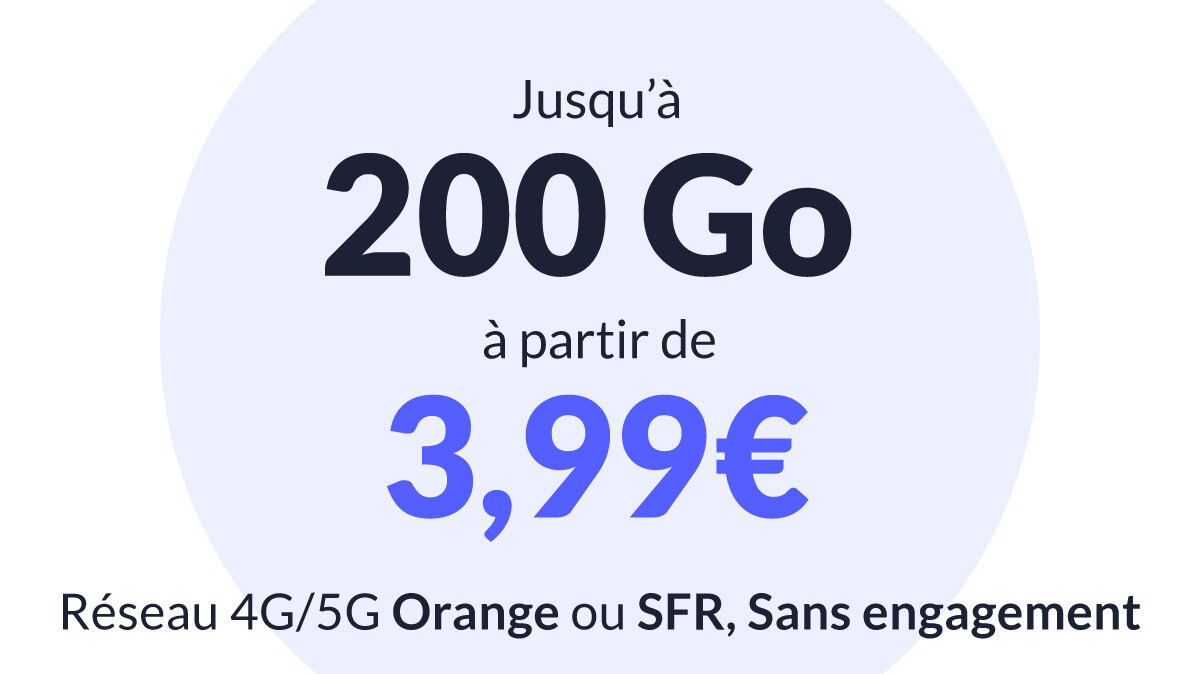 Super deal forfait mobile à partir de 3,99€ sur Orange ou SFR