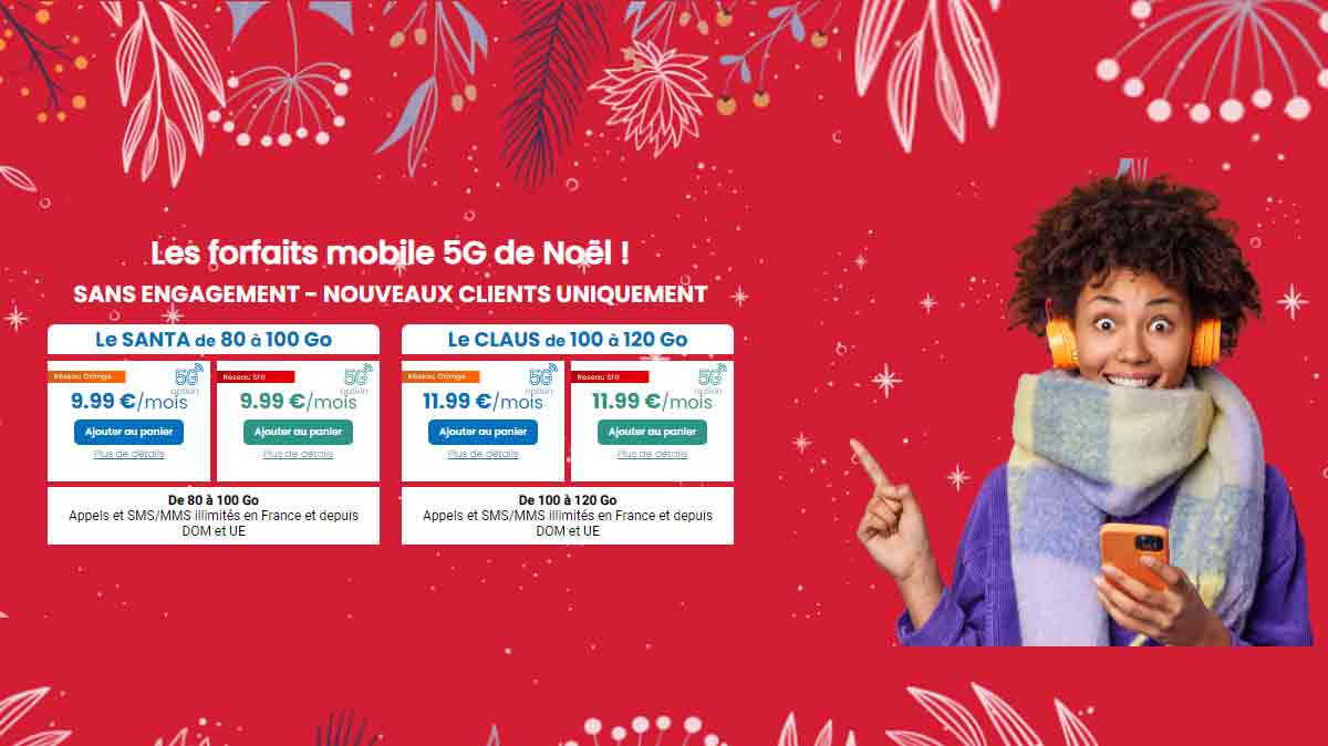 Ultime chance de profiter d'un forfait mobile 80Go ou 100Go dès 9.99€ par mois à VIE sur le réseau Orange ou SFR