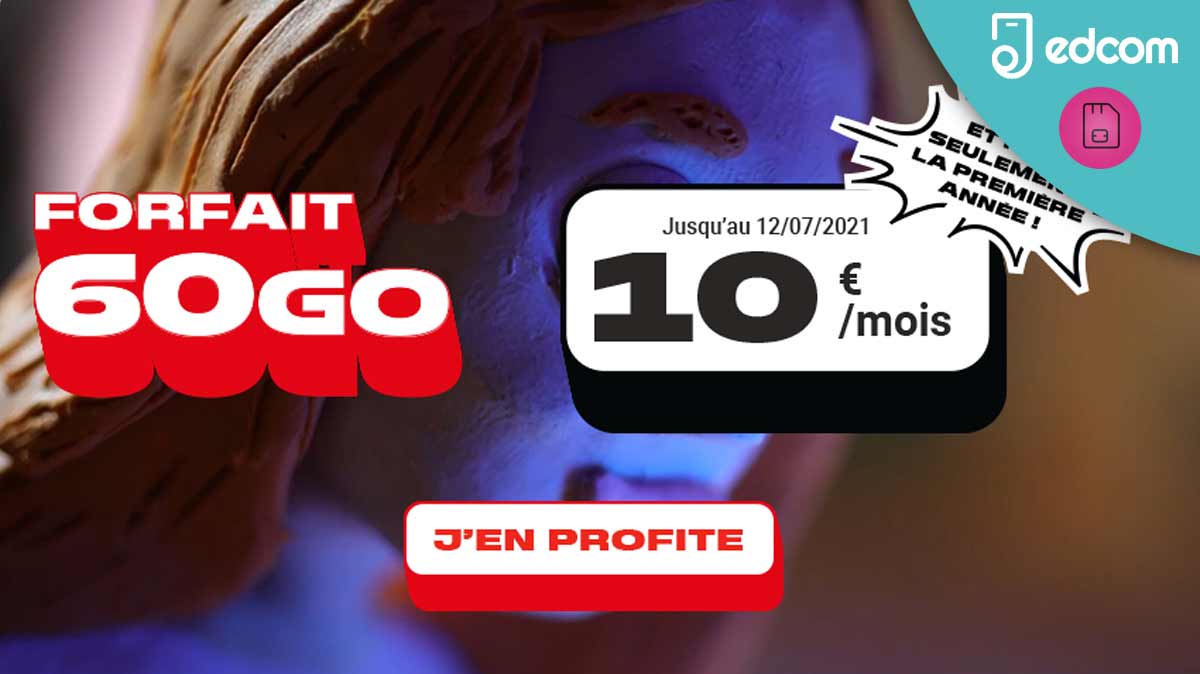 Un forfait NRJ 60Go à 10€, un prix fixe et c'est jusqu'à ce soir !