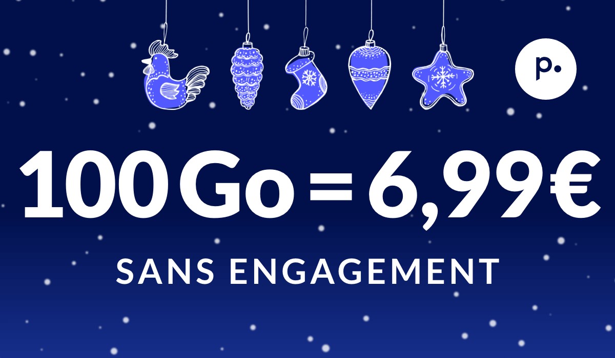 Un forfait mobile 100 Go à 6,99 € : l’offre magique de Prixtel pour Noël !