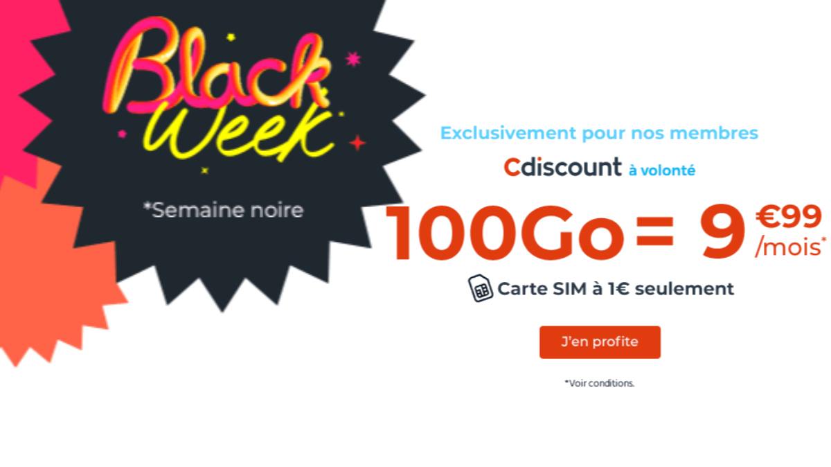 Un nouveau forfait mobile avec 100Go à moins de 10€ débarque chez Cdiscount Mobile pour les membres CDAV