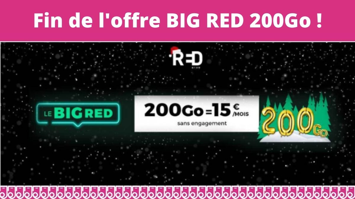 Une journée supplémentaire pour profiter de l’offre BIG RED 200 Go !