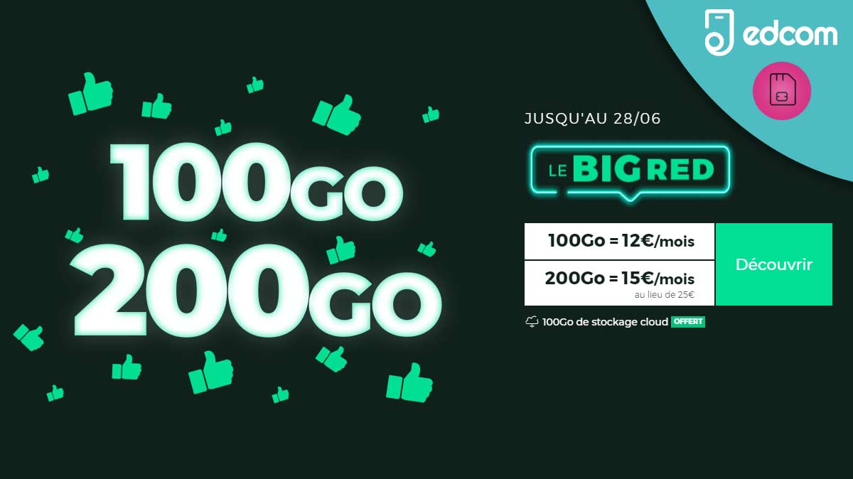 Une nouvelle chance donnée aux forfaits LE BIG RED dès 5€ par mois  !