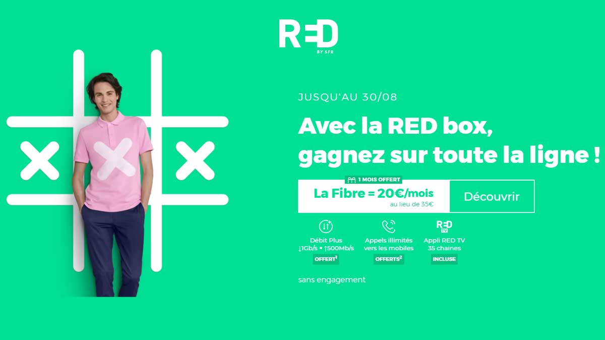 Une BOX Internet pas chère chez RED qui ne laissera personne indifférent en cette rentrée